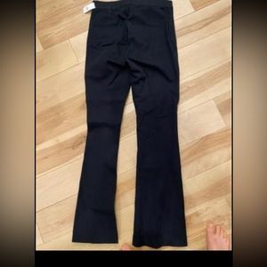 NWT Black high rise flare pants size 6
